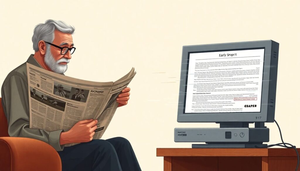 Эволюция онлайн-репортинга матчей: от газет до приложений в реальном времени - иллюстрация