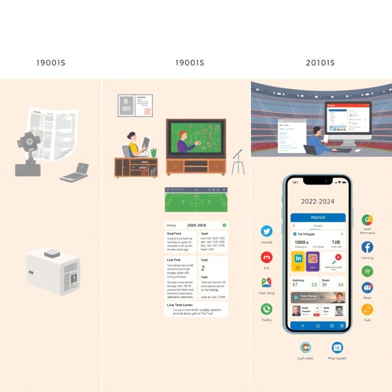 Эволюция онлайн-репортинга матчей: путь от газет к приложениям в реальном времени