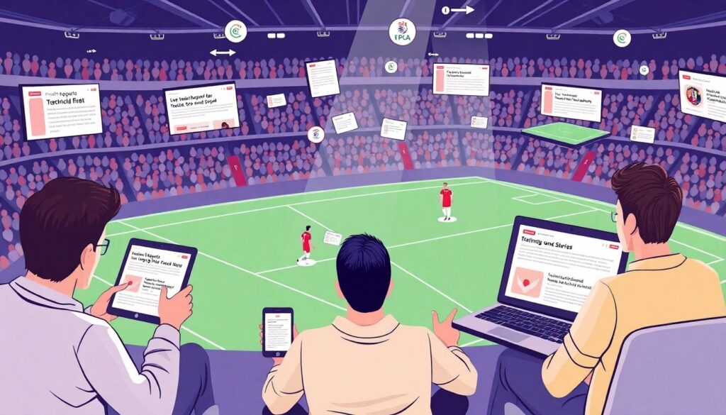 Влияние текстовой трансляции на фанатскую аудиторию Премьер-лиги - иллюстрация