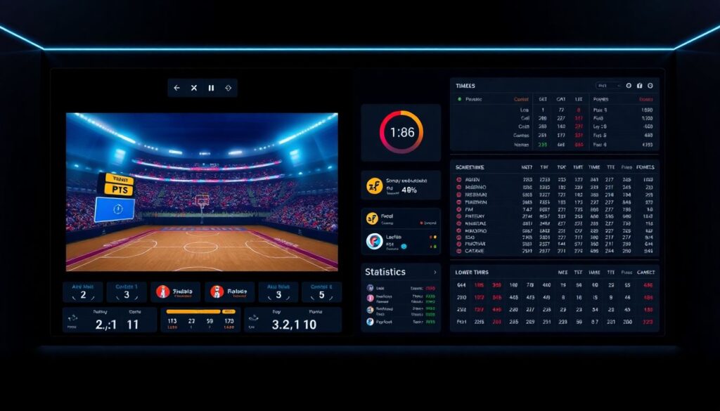 Новые функции в онлайн-трансляциях матчей: графика, инфографика и текст - иллюстрация