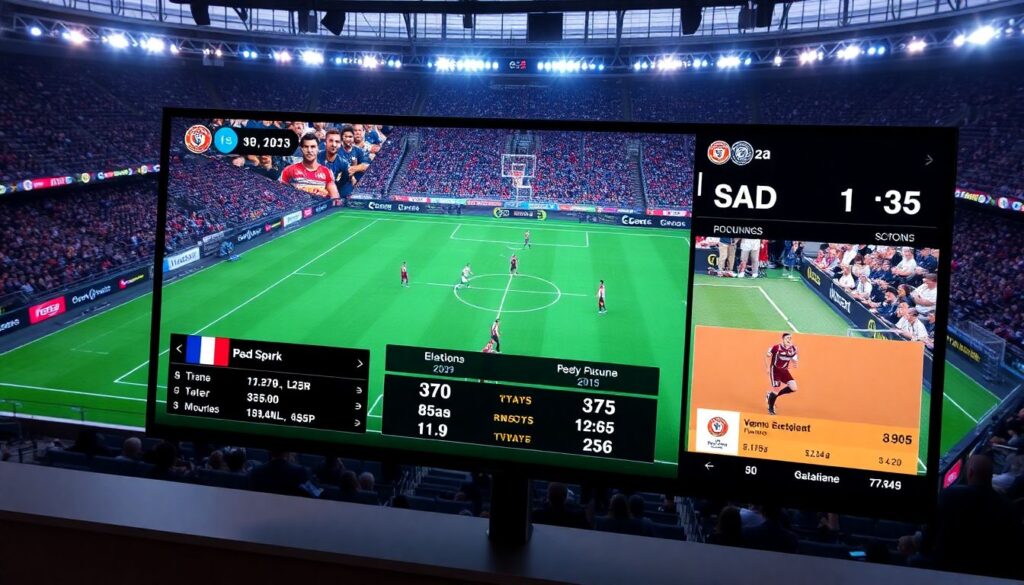 Новые функции в онлайн-трансляциях матчей: графика, инфографика и текст - иллюстрация