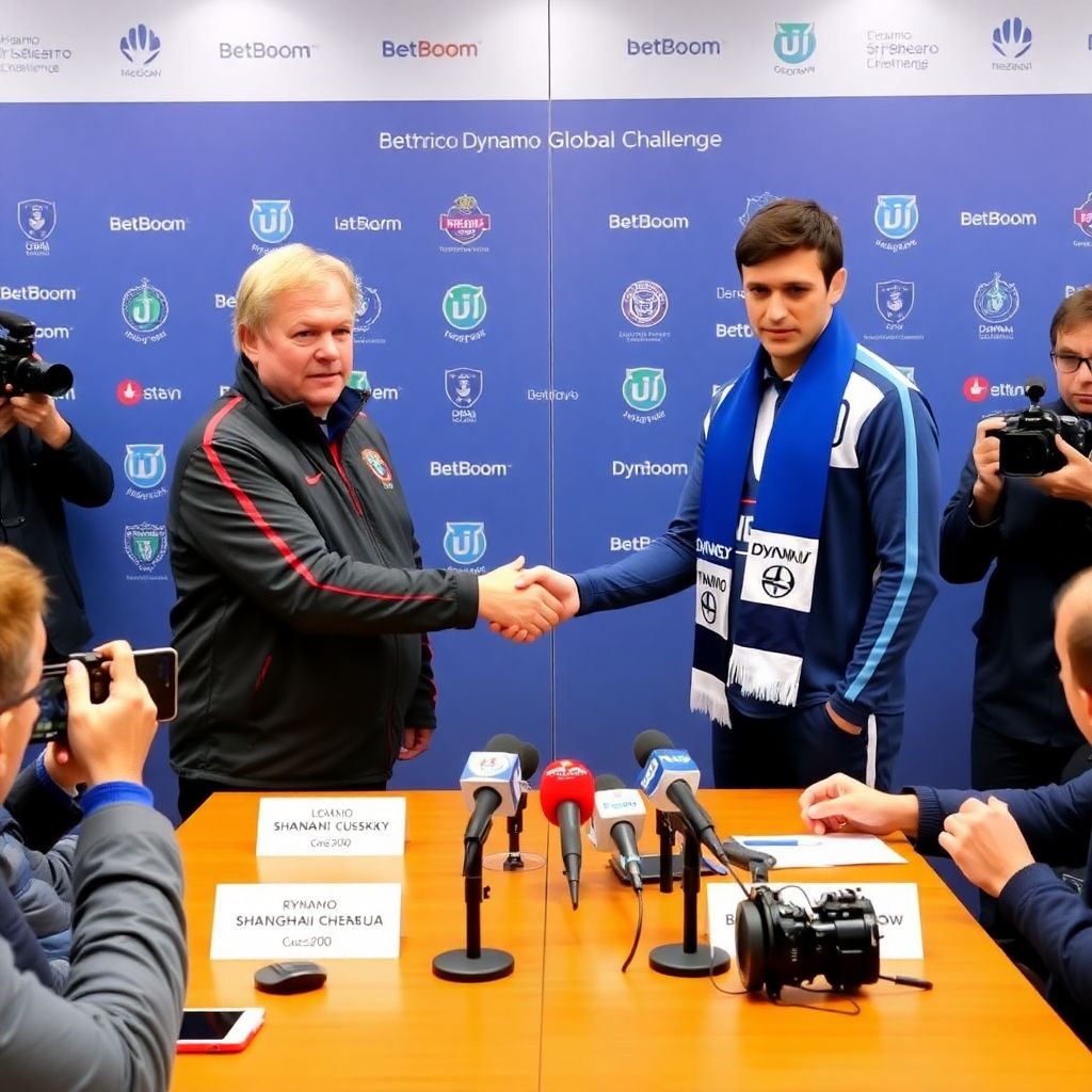 Слуцкий и Гусев: рукопожатие и примирение перед матчем Динамо — Шанхай