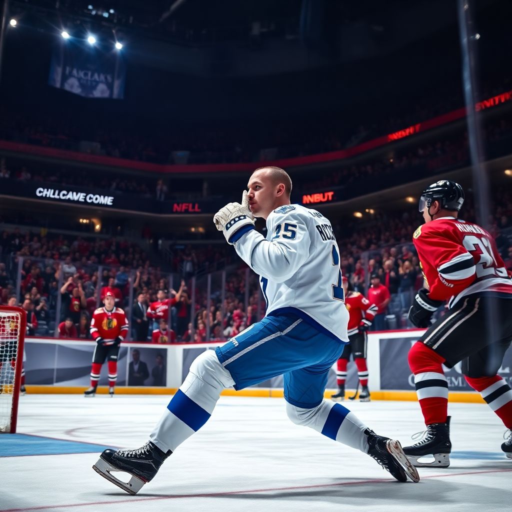 Кучеров заставил замолчать арену и установил рекорд НХЛ в матче с Чикаго